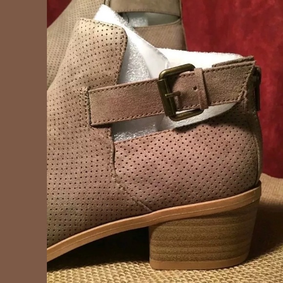 DV By Dolce Vita Taupe Sam Perforated Boot Bootie - Picture 6 of 8